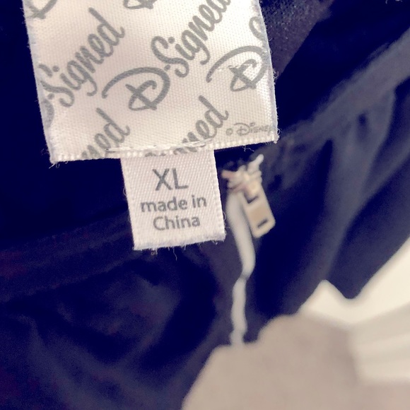 EUC Disney's  [D-Signed] High Low Black Zipper Skirt - Elastic Waistband! - Picture 7 of 9